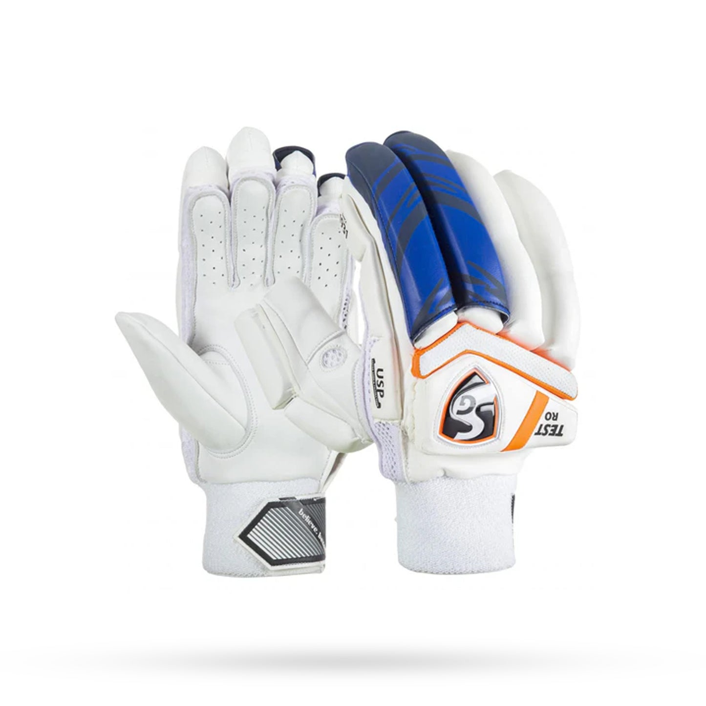 SF Test Batting Gloves White and Black
