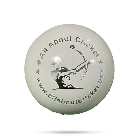 All About Cricket SUPER TEST Cricket Ball White