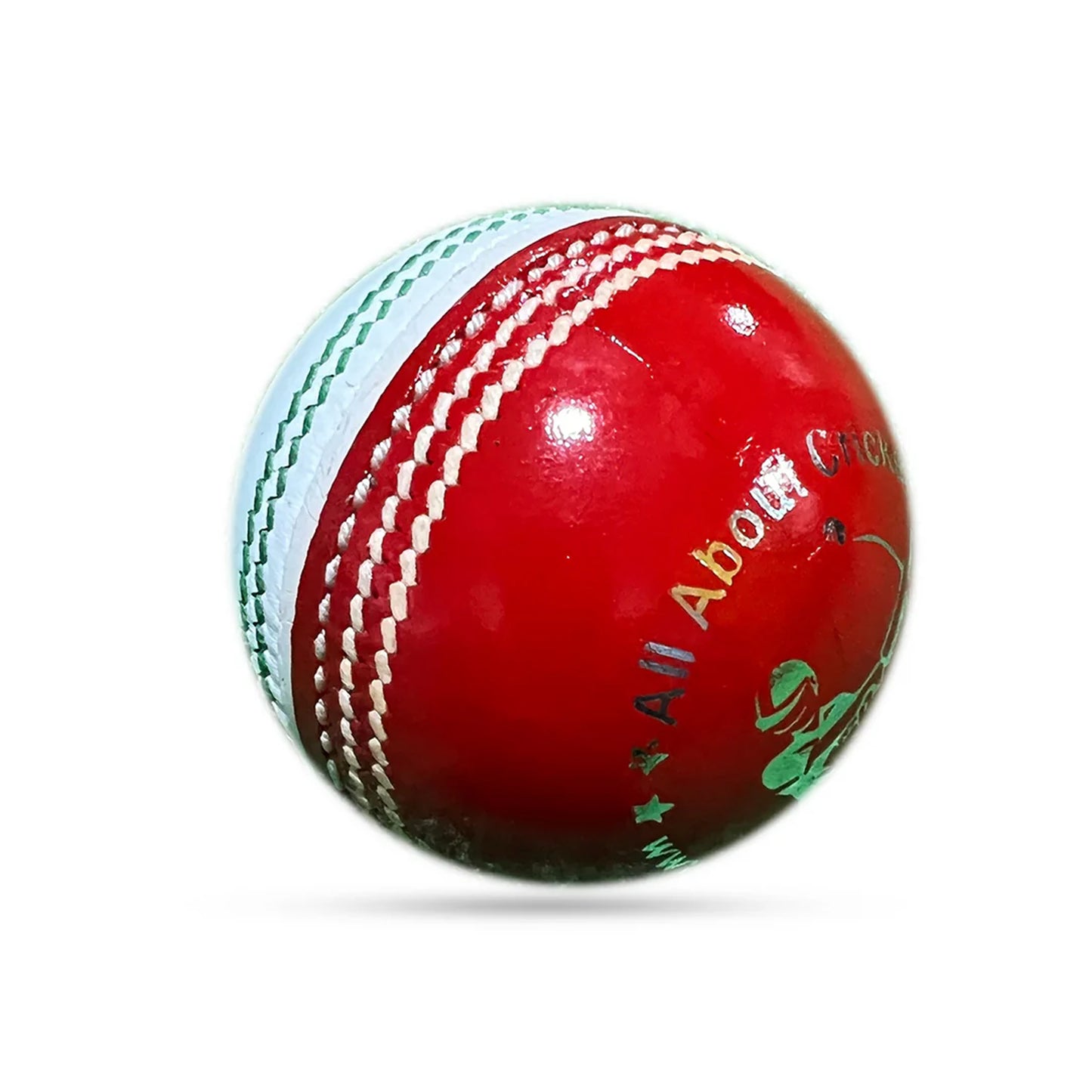 All About Cricket SUPER TEST Cricket Ball Red