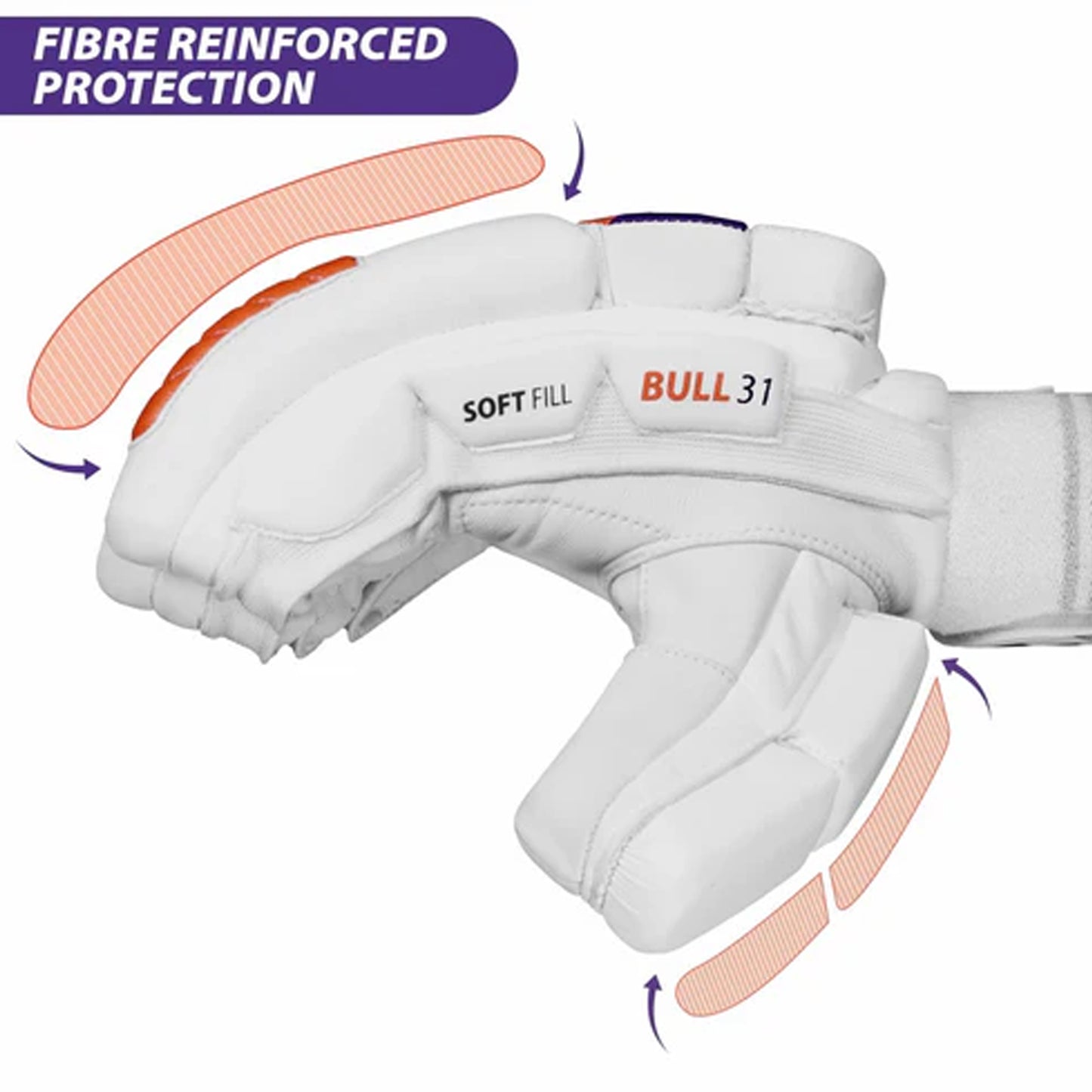 DSC Bull 31 Cricket Batting Gloves for Mens