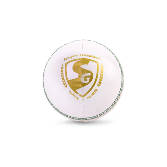 SG Club White Cricket Leather Ball