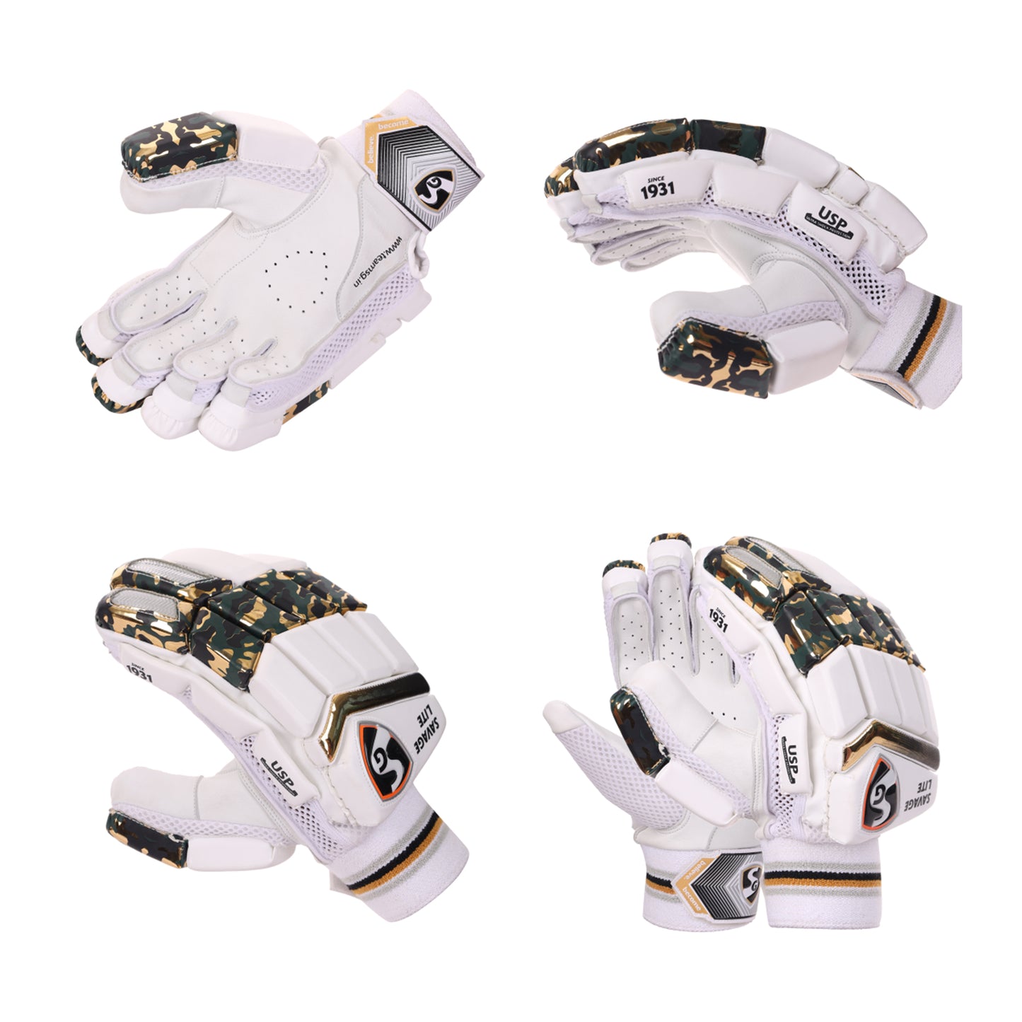 SG Savage Lite Cricket Batting Gloves