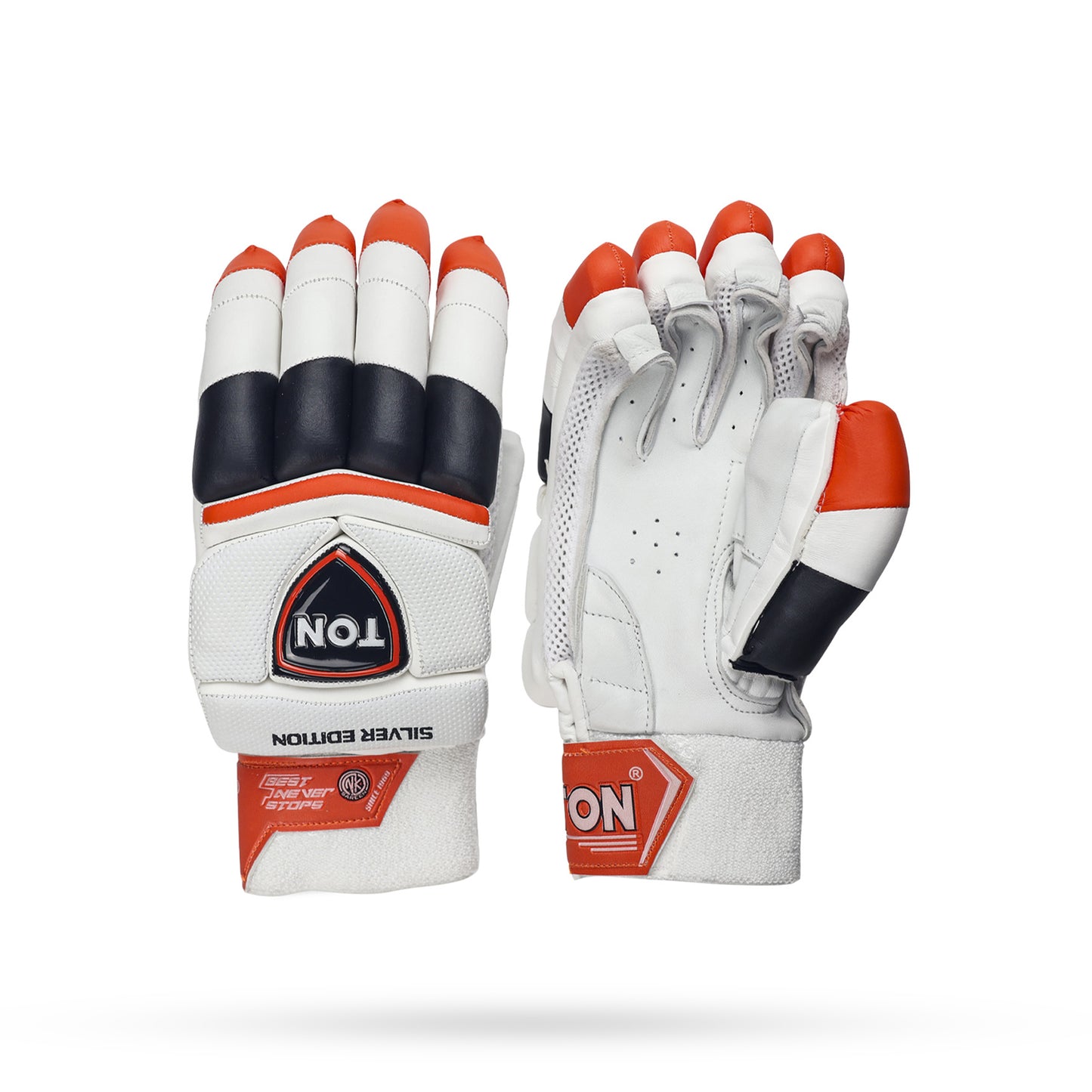 SS Ton Silver Edition Cricket Batting Gloves Men