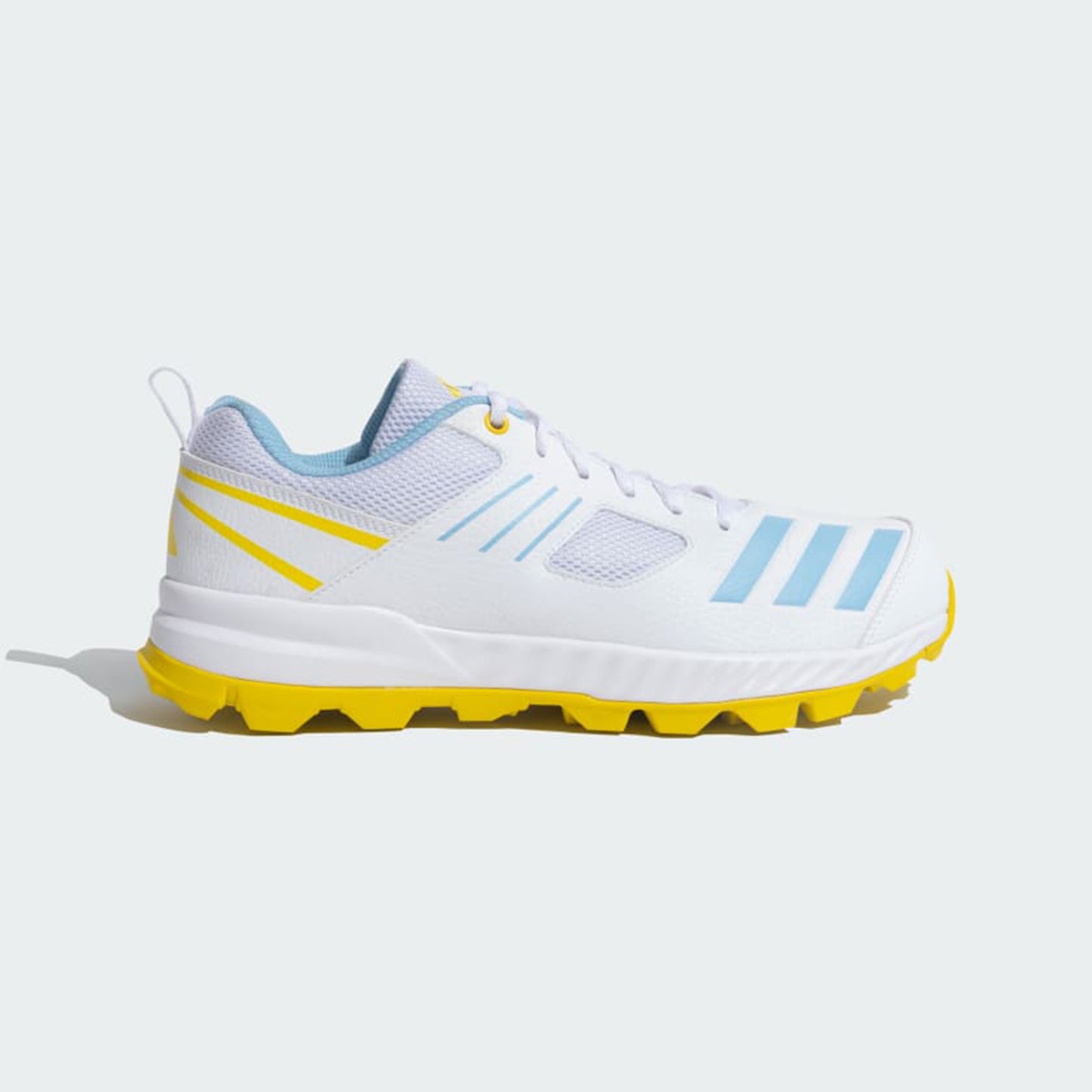 ADIDAS  Crihase Cricket Shoes For Men White/Blue/Yellow