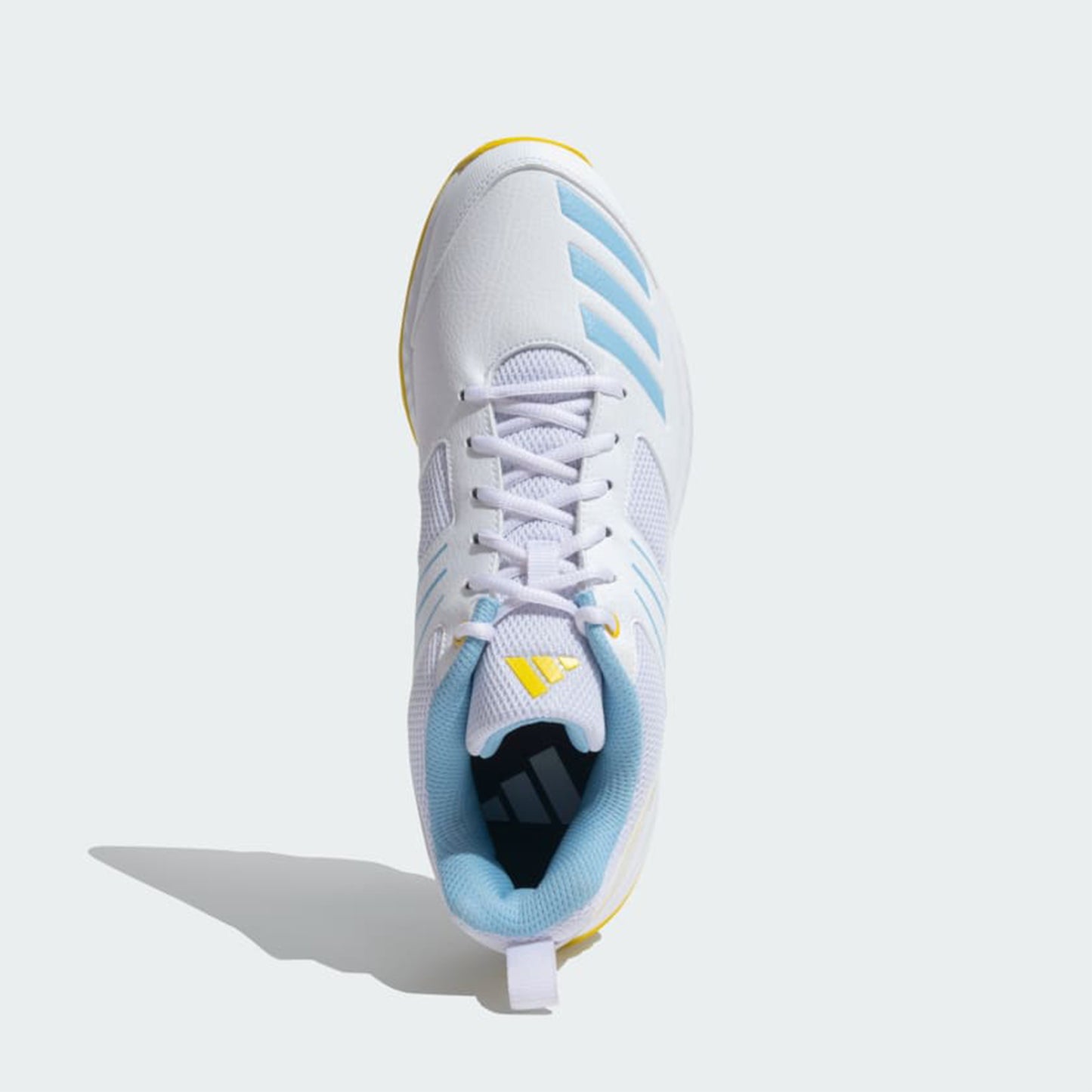 ADIDAS  Crihase Cricket Shoes For Men White/Blue/Yellow