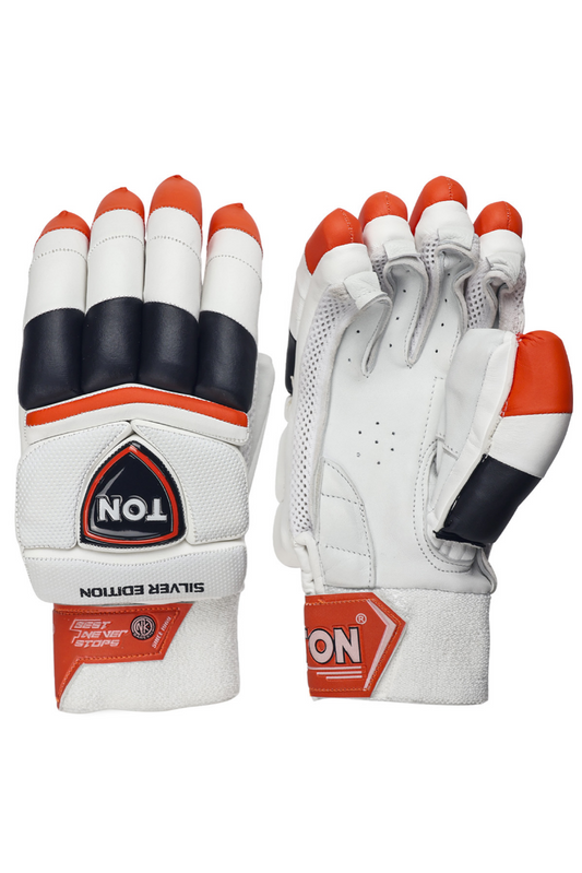 SS Ton Silver Edition Cricket Batting Gloves Men